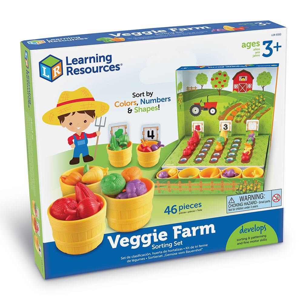 ZELENINOVÁ FARMA - sada pro počítání a třídění (Veggie farm sorting set)