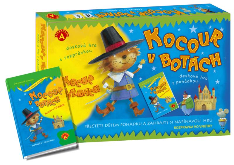 Kocour v botách -desková hra s pohádkou - VYŘAZENO