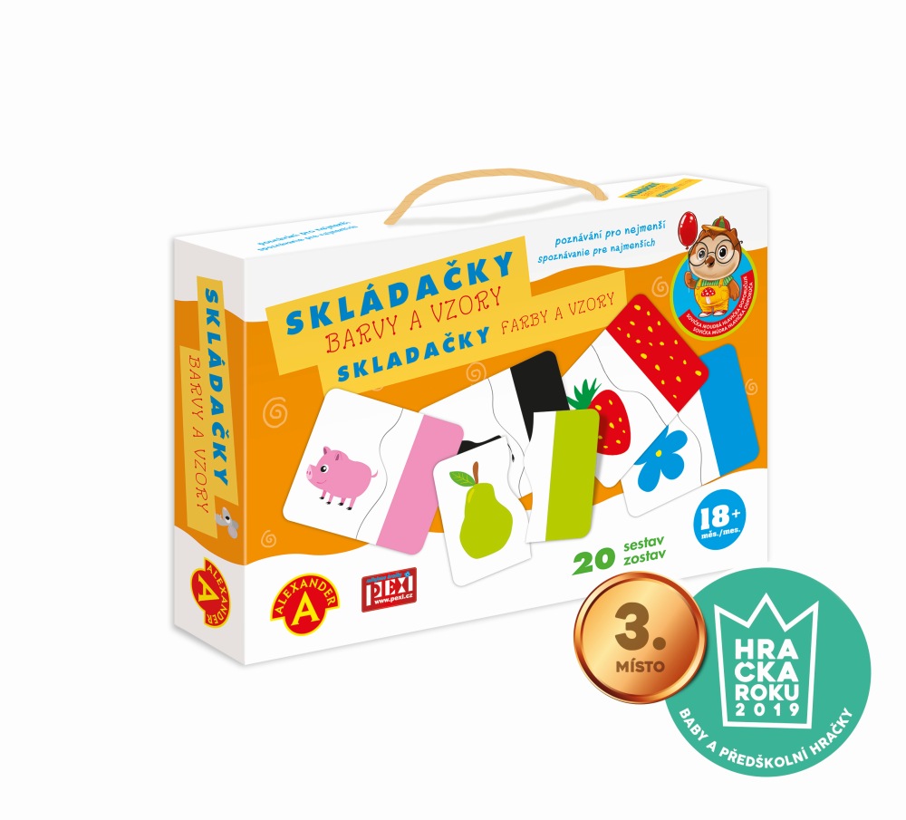 Poznávání pro nejmenší - Skládačky-Barvy a vzory - VYŘAZENO