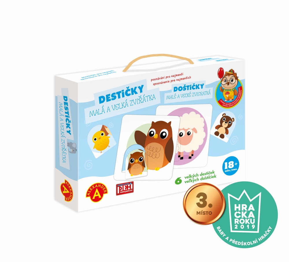 Poznávání pro nejmenší - Destičky-Malá a velká zvířátka