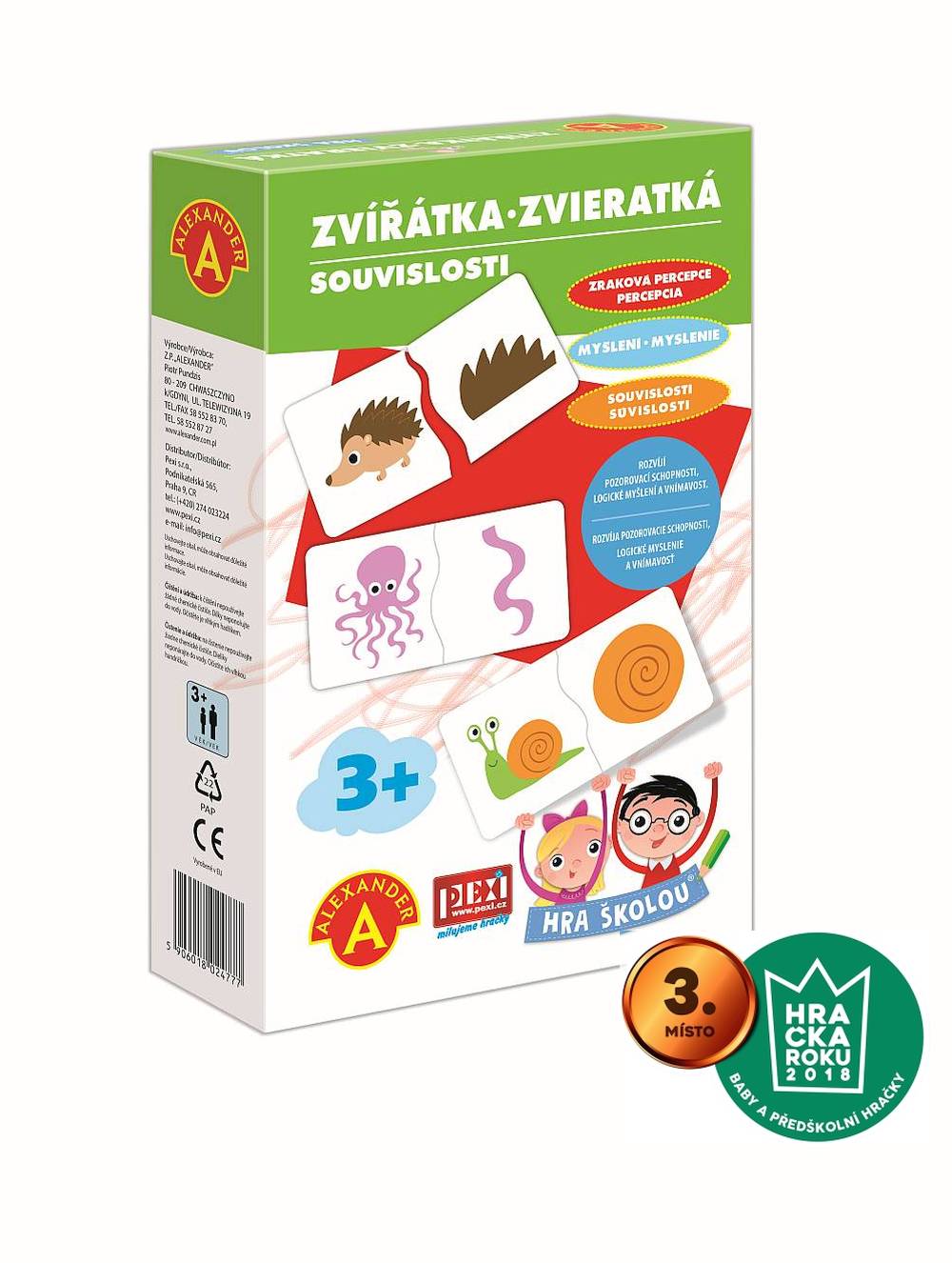 PEXI Hra školou® - ZVÍŘÁTKA Souvislosti - VYŘAZENO