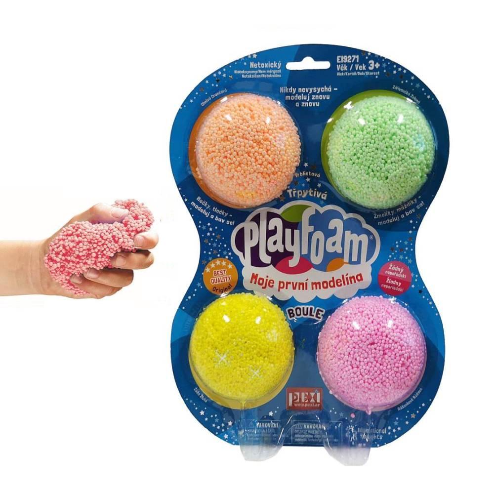 Modelína PlayFoam® Boule 4pack-Třpytivé (CZ/SK/PL/HU/HR/SLO)