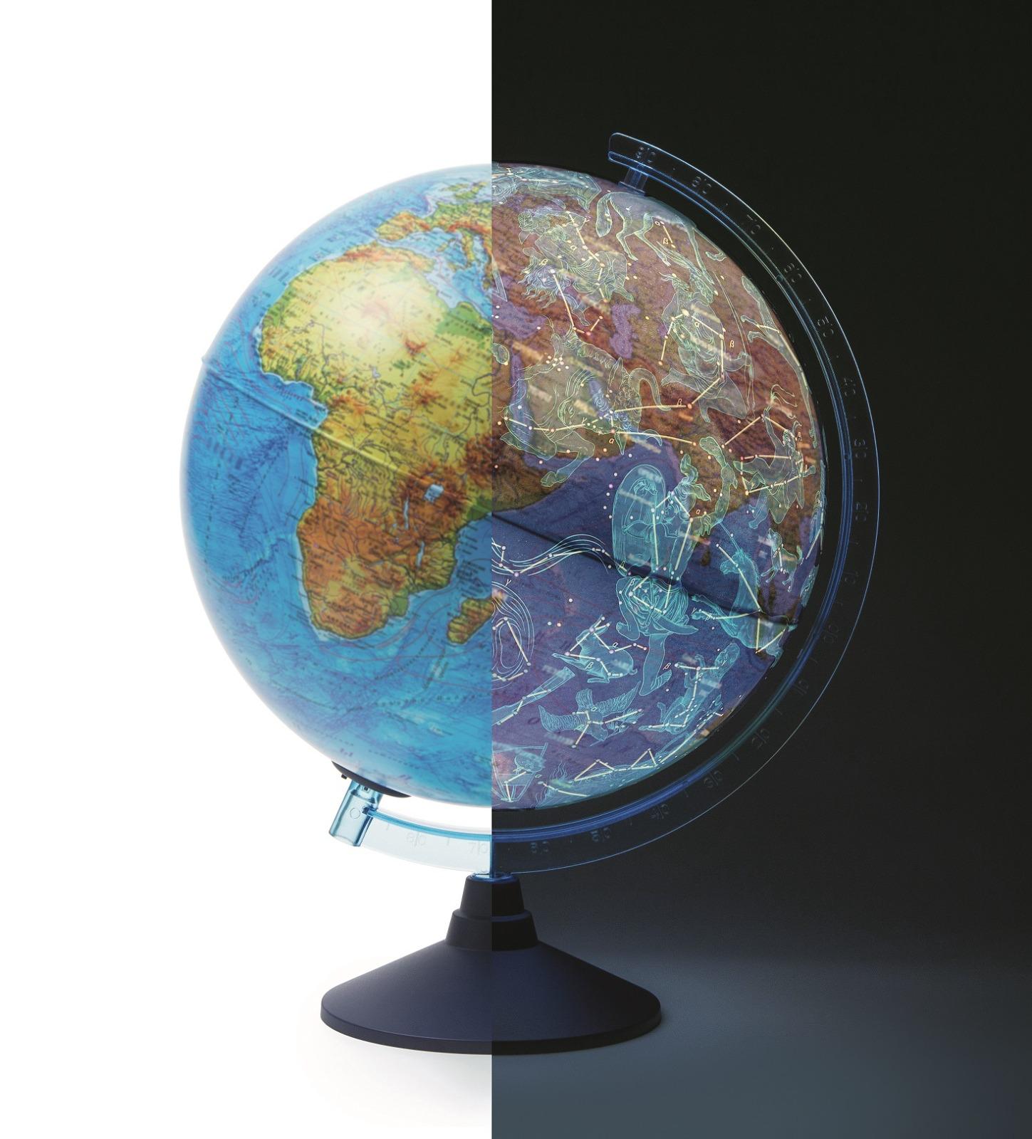 Interaktivní Glóbus CZ - 32 cm, s rozšíř. realitou, 3D-reliéf, LED světlo, Noční souhvězdí