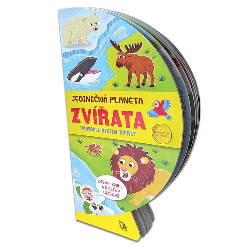 Knížka rozkládací globus  - ZVÍŘATA