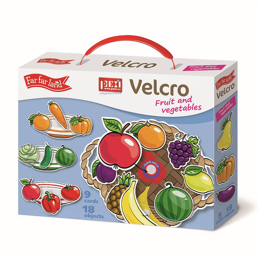 PEXI Velcro skládačky - Ovoce a Zelenina (Fruits and Vegetables) -VYŘAZENO