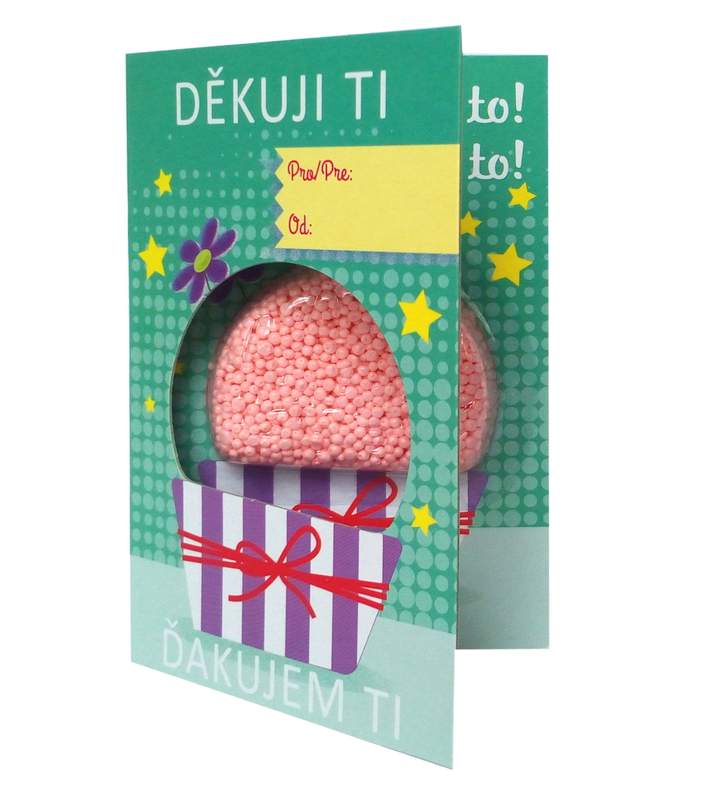 PlayFoam® Přáníčko s modelínou-DORTÍK / DĚKUJI TI (CZ/SK)