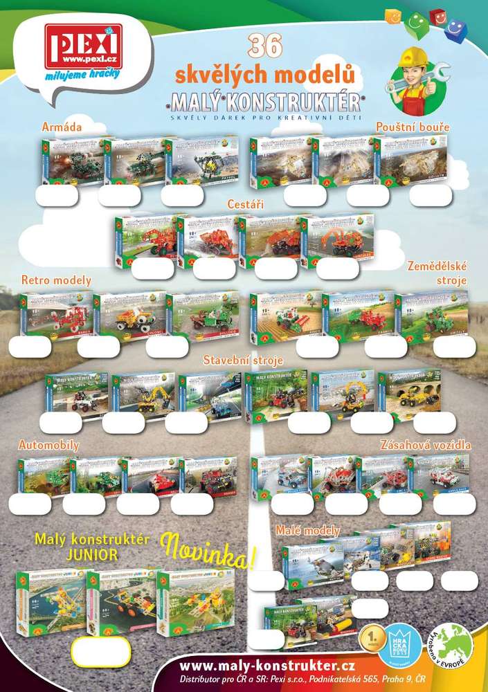 Plakát A3 (oboustranný)- Malý konstr. s krabicemi a Ranger+Kombajn