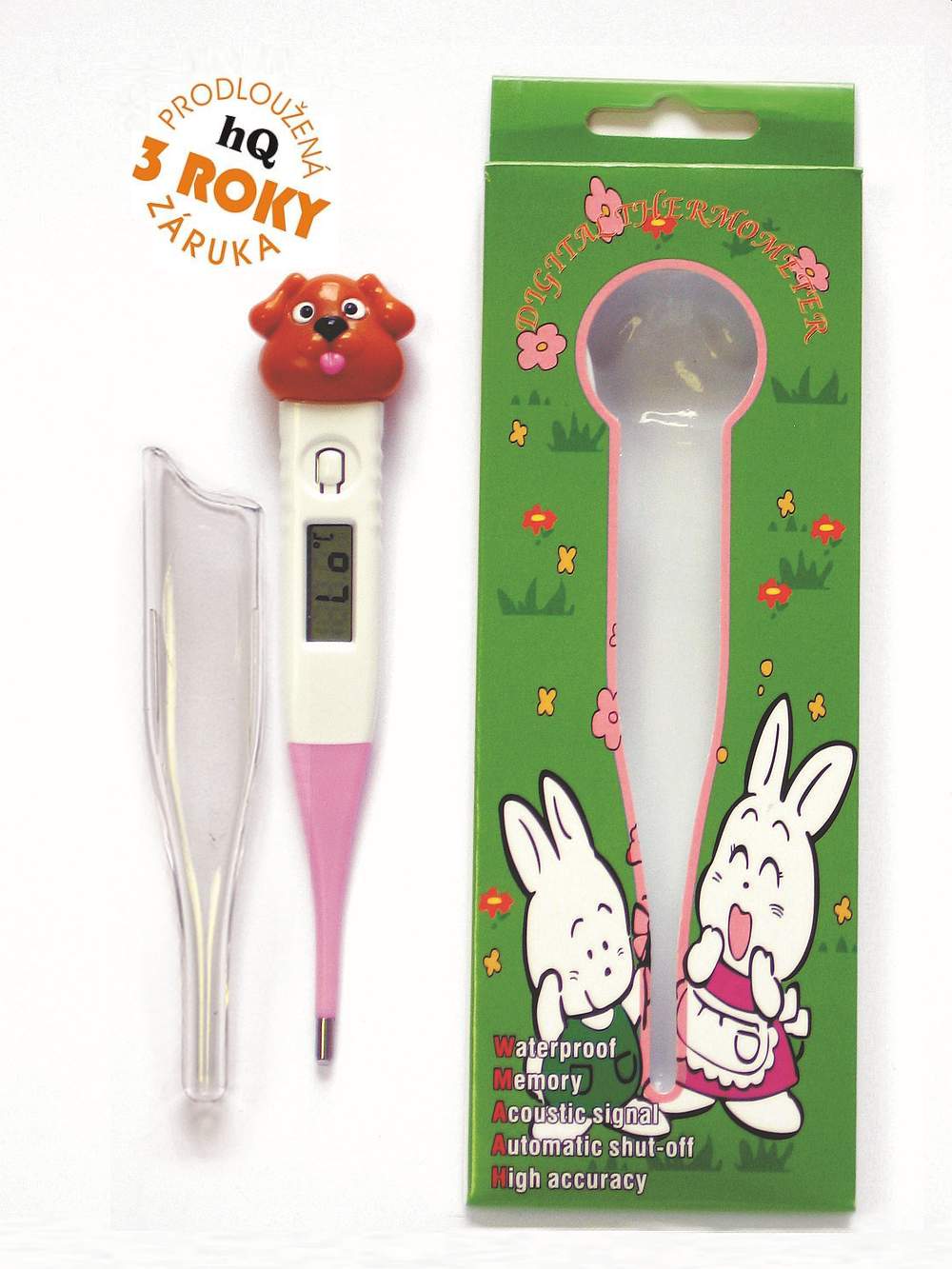 Digitál.teploměr ECT-3K  PEJSEK, Ohebný