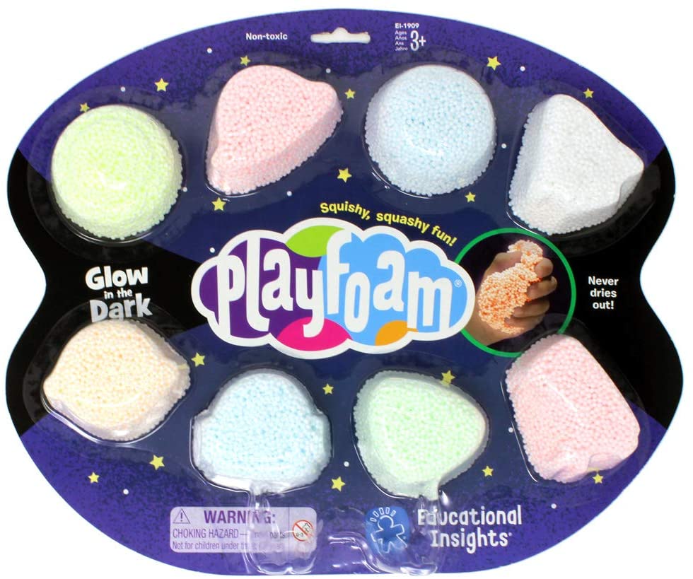 PlayFoam® modelína - SVÍTÍCÍ -8 boulí (Glow in the Dark) - VYŘAZENO