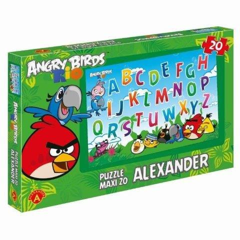 Angry Birds RIO - Puzzle 20 MAXI- Písmenka - VYŘAZENO