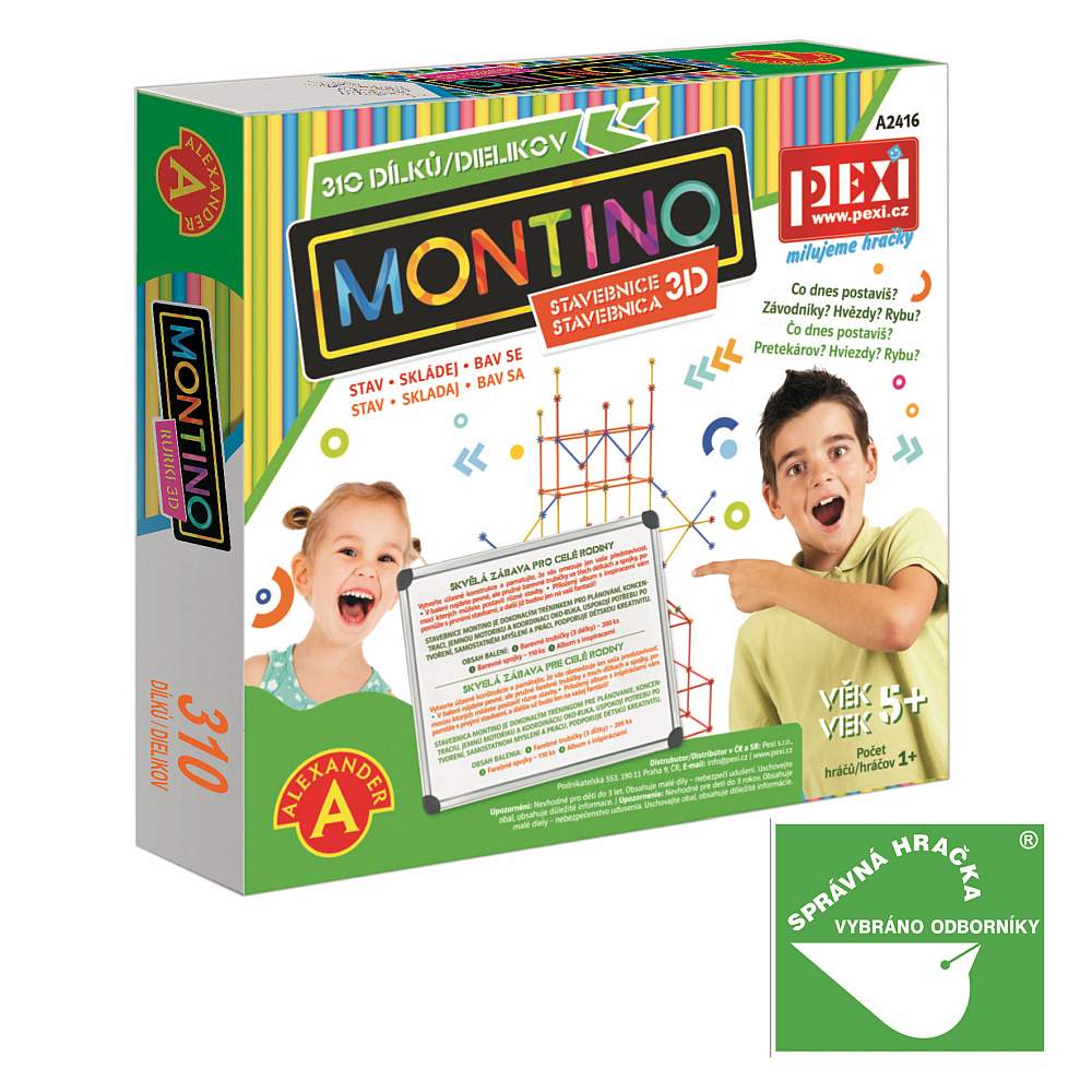 PEXI Montino 310 - stavebnice 3D trubičky - VYŘAZENO