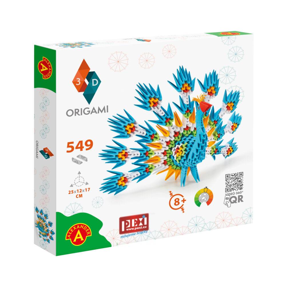 PEXI Origami 3D - Páv - VYŘAZENO
