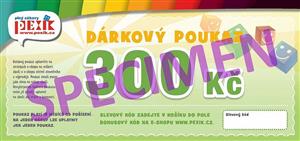 DÁRKOVÝ POUKAZ 300,-Kč - voucher Pexik.cz 
