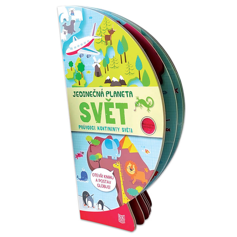 Knížka rozkládací globus  - SVĚT