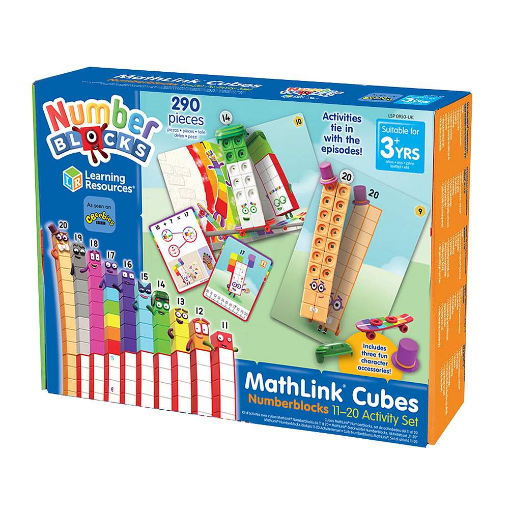 Kostky MathLink® Numberblocks® 11-20 Sada aktivit - VYŘAZENO