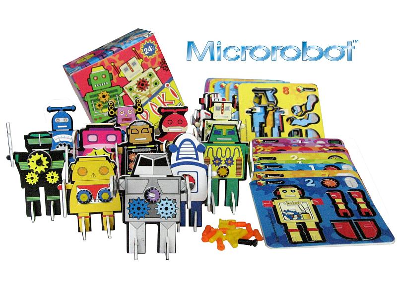 3D PUZZLE- Microrobot Poki (25 minirobotů)