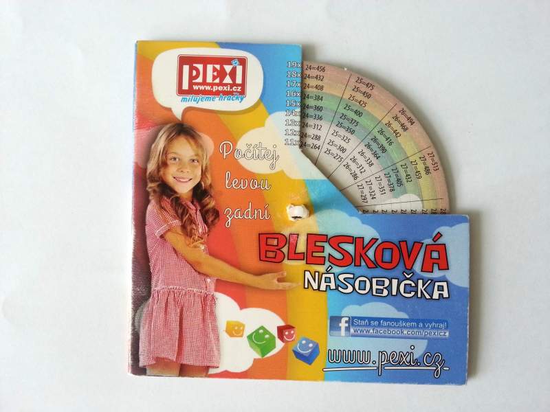 Pexi-Blesková NÁSOBIČKA (kalkulačka) a