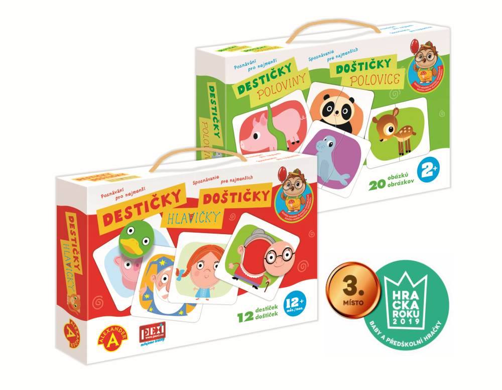 Sada 2 her: Destičky-Hlavičky + Destičky-Poloviny (bundle)