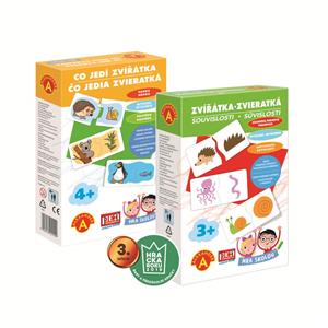 Sada 2 her: Hra školou® Zvířátka-Souvislosti+ Co jedí zvířátka (bundle)
