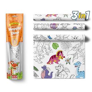 PEXI Malovací ubrusy 3 ks - Šťastní Dinosauři (Happy Dino)