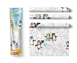 PEXI Malovací ubrusy 3 ks - Veselí tučňáci (Funny Penguins)
