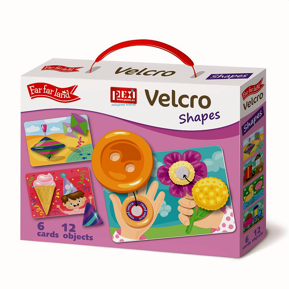 PEXI Velcro skládačky -Tvary (Shapes) - Z VÝSTAVY