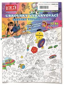 Ubrousky VYBARVOVACÍ - VESMÍR (12 ks)
