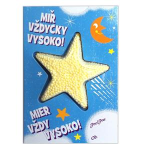 PlayFoam® Přáníčko s modelínou-HVĚZDA / MIŘ VŽDYCKY VYSOKO (CZ/SK)
