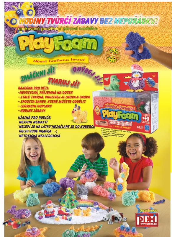 Plakát A2 PlayFoam®-Děti s PF Dílnička (kostky)