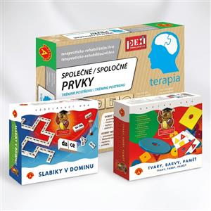 Sada 3 her - SENIOR I. (Společné prvky; Slabiky v dominu; Tvary, barvy, paměť), bundle