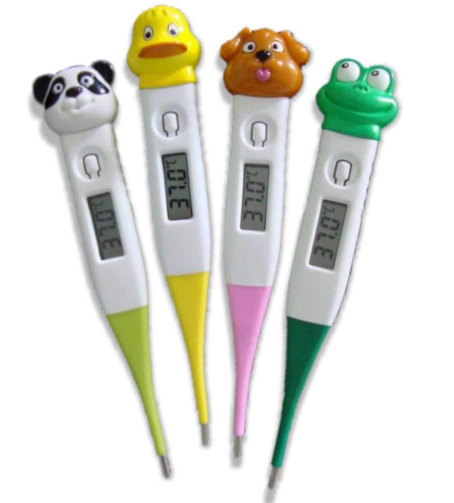Digitál.teploměr ECT-3 K Mix Zvířátka, Ohebný - VYŘAZENO