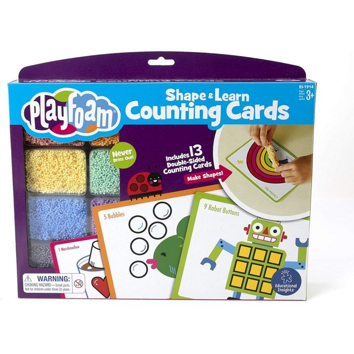Playfoam® Tvaruj a Uč se - POČÍTÁNÍ (Playfoam® Shape & Learn Counting Cards) - VYŘAZENO
