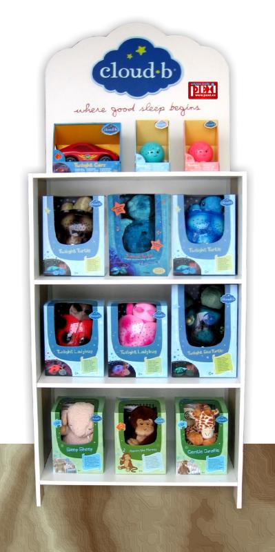 Prodejní regál na Cloud b dřevěný - bílý